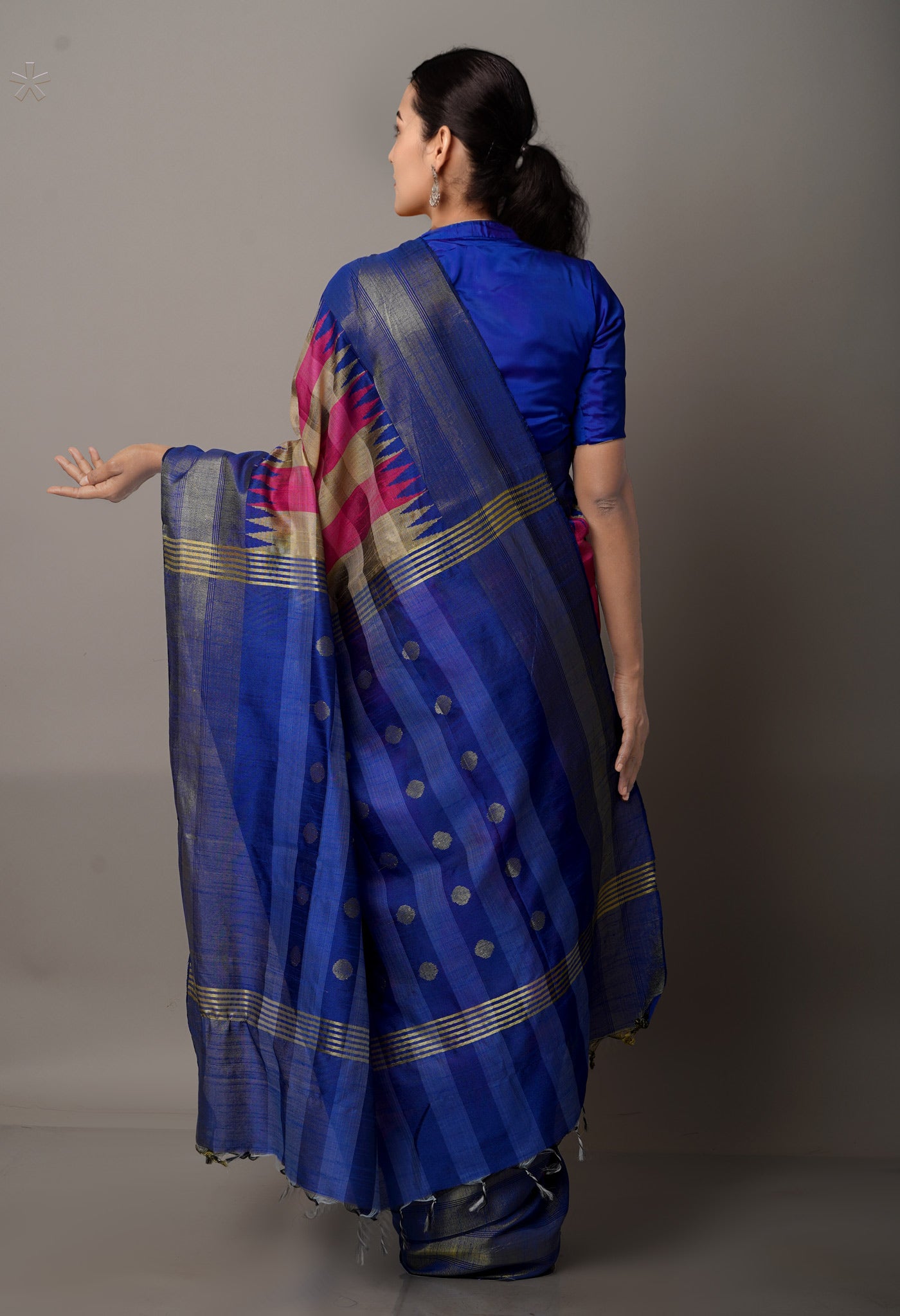 Multi  Dupion Silk Saree-UNM67790