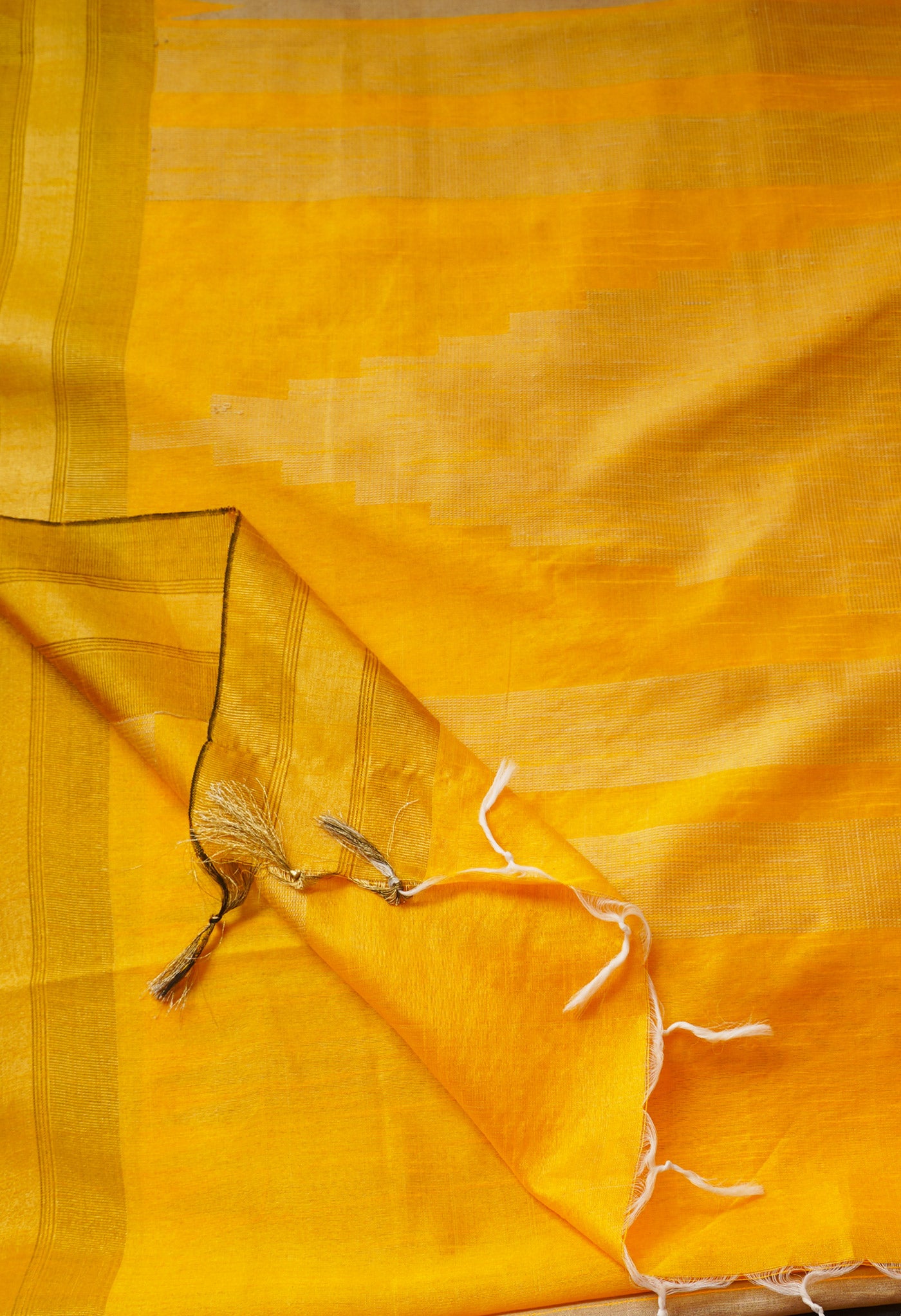 Cream  Dupion Silk Saree-UNM67795
