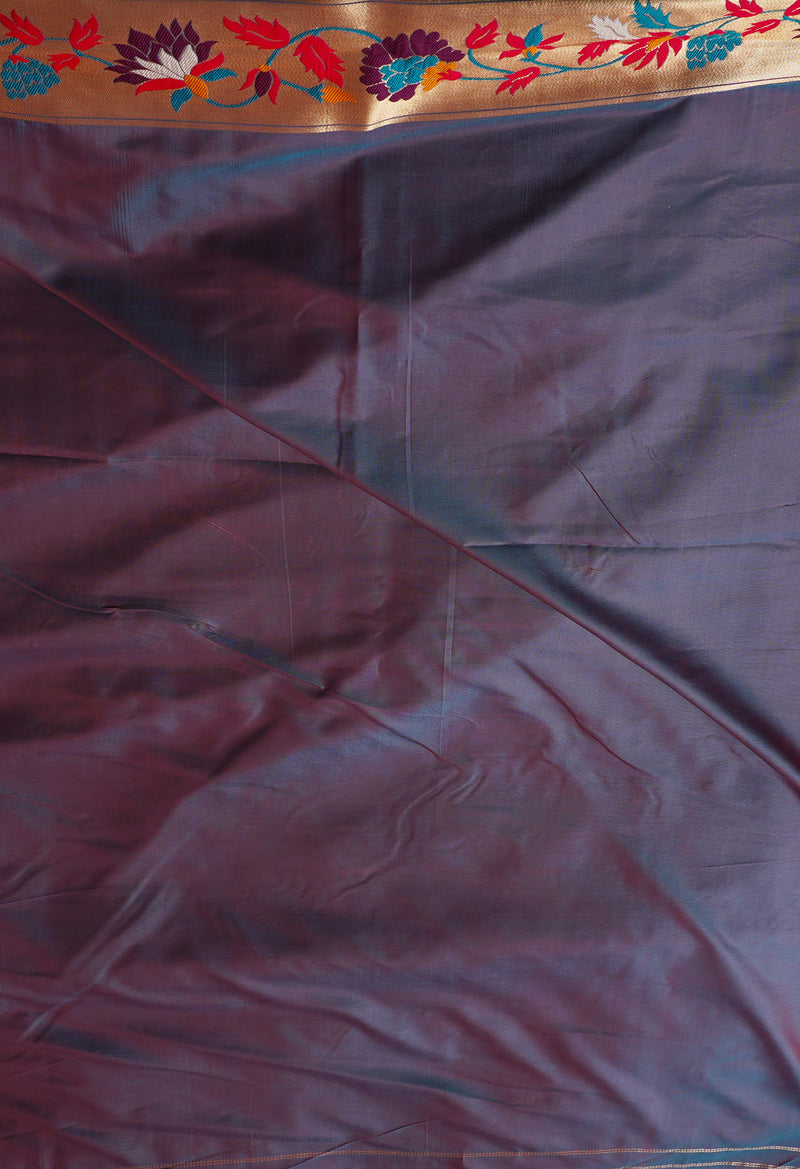 Maroon  Paithani Silk Saree-UNM67899