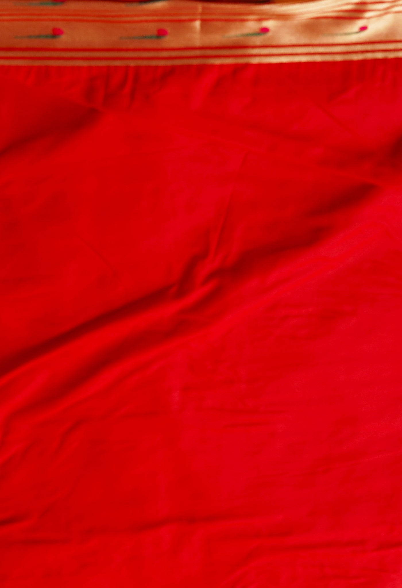 Red  Paithani Silk Saree-UNM67902