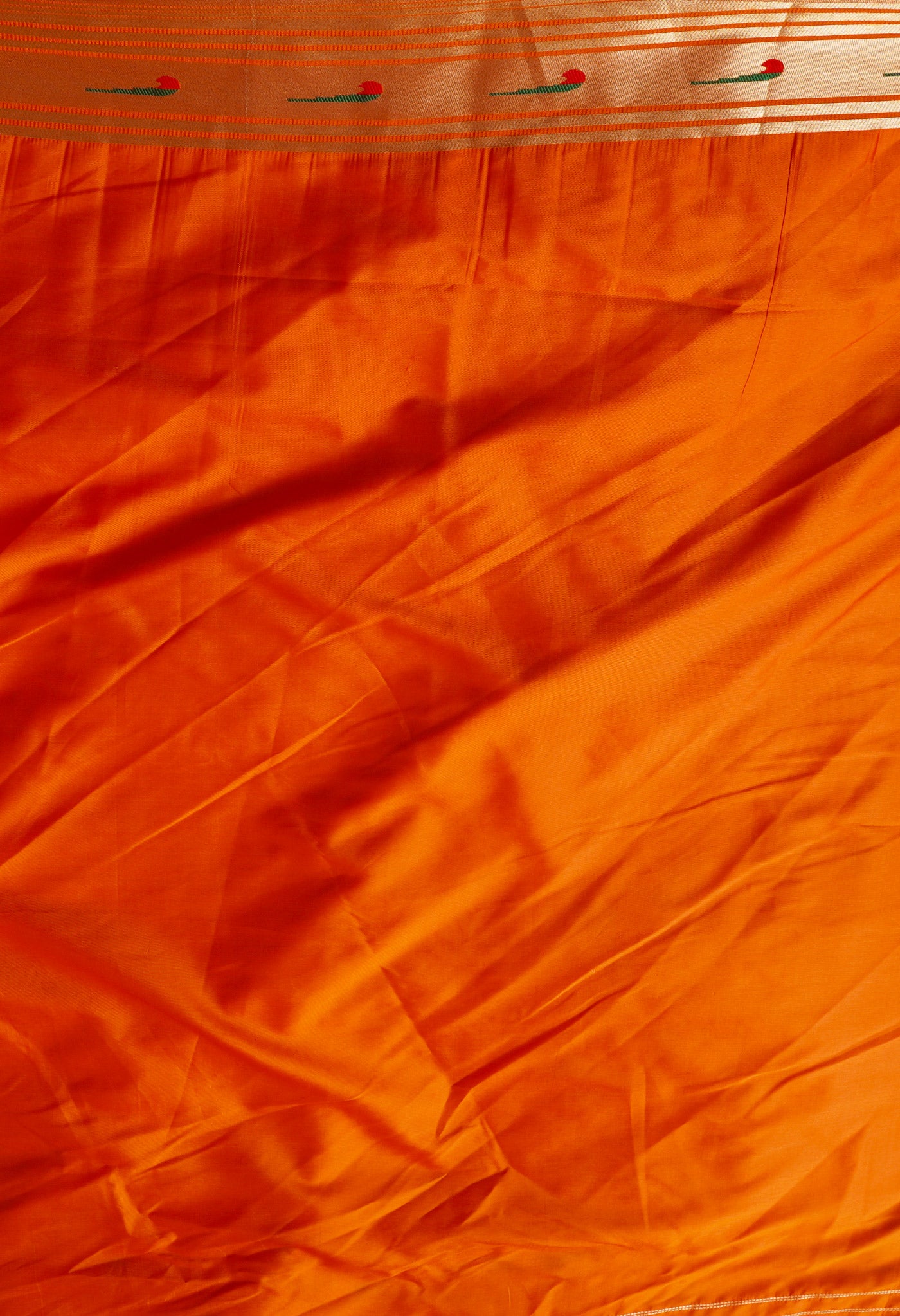 Orange  Paithani Silk Saree-UNM67903