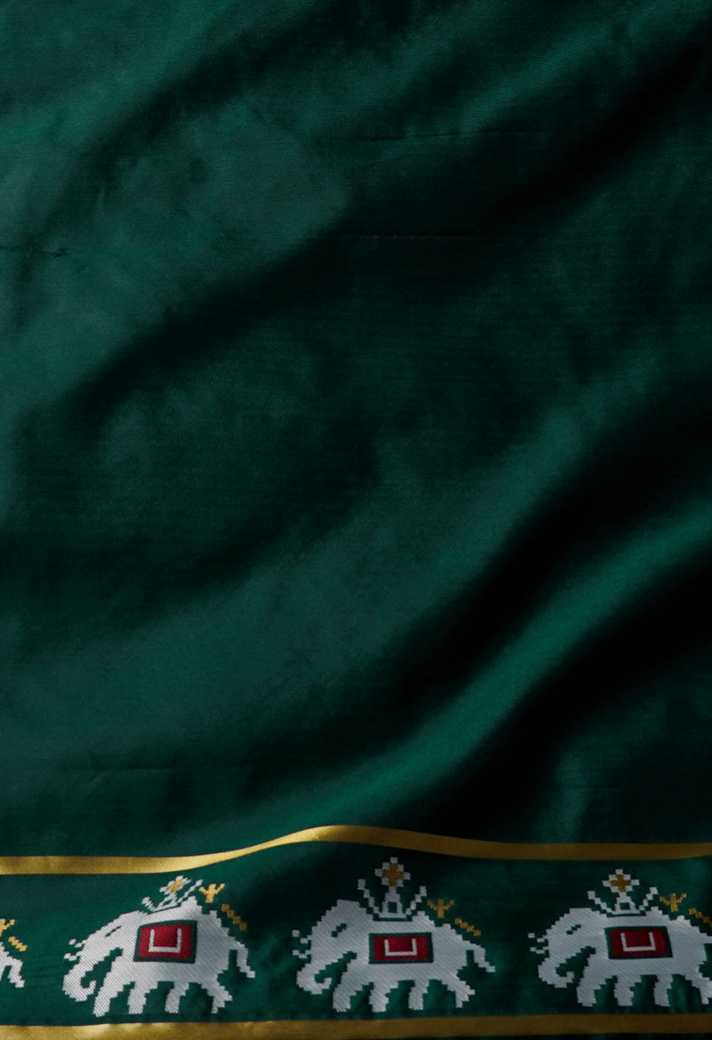Maroon  Paithani Patola Soft Silk Saree-UNM67914