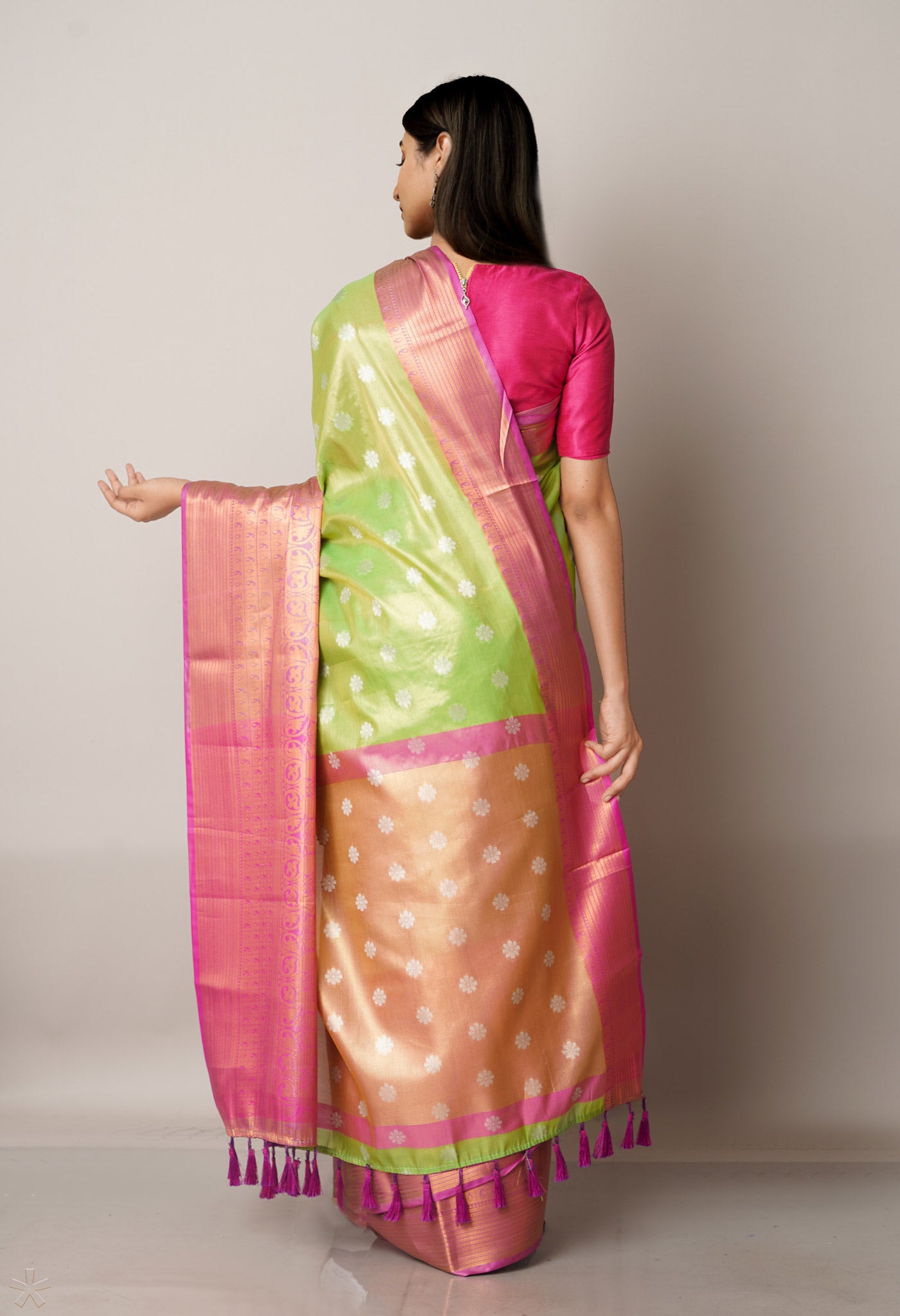 Green  Fancy Banarasi Silk Saree-UNM67932