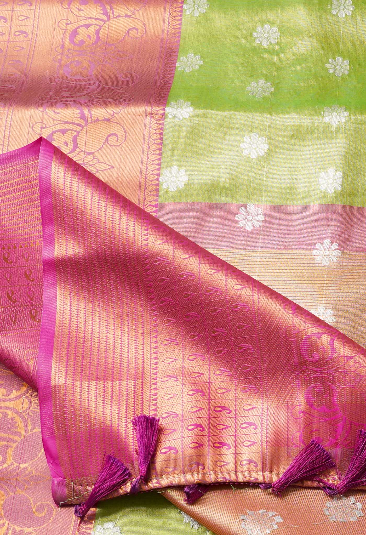 Green  Fancy Banarasi Silk Saree-UNM67932