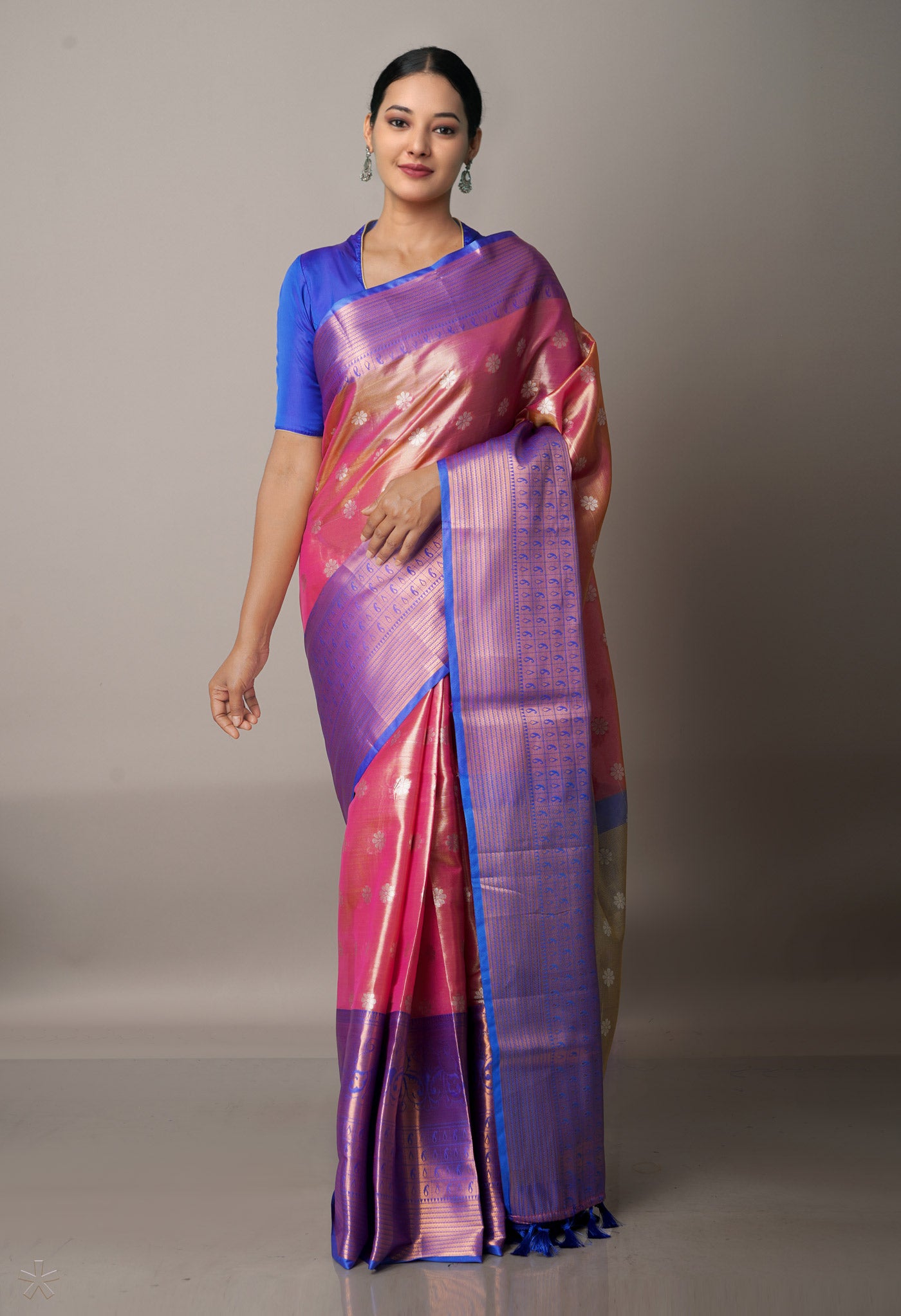 Pink  Fancy Banarasi Silk Saree-UNM67934