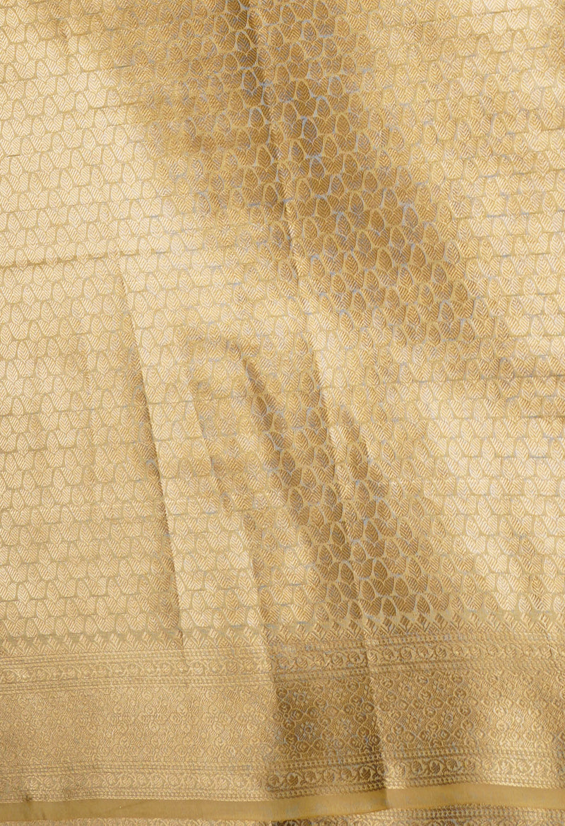 Cream  Fancy Banarasi Silk Saree-UNM67954