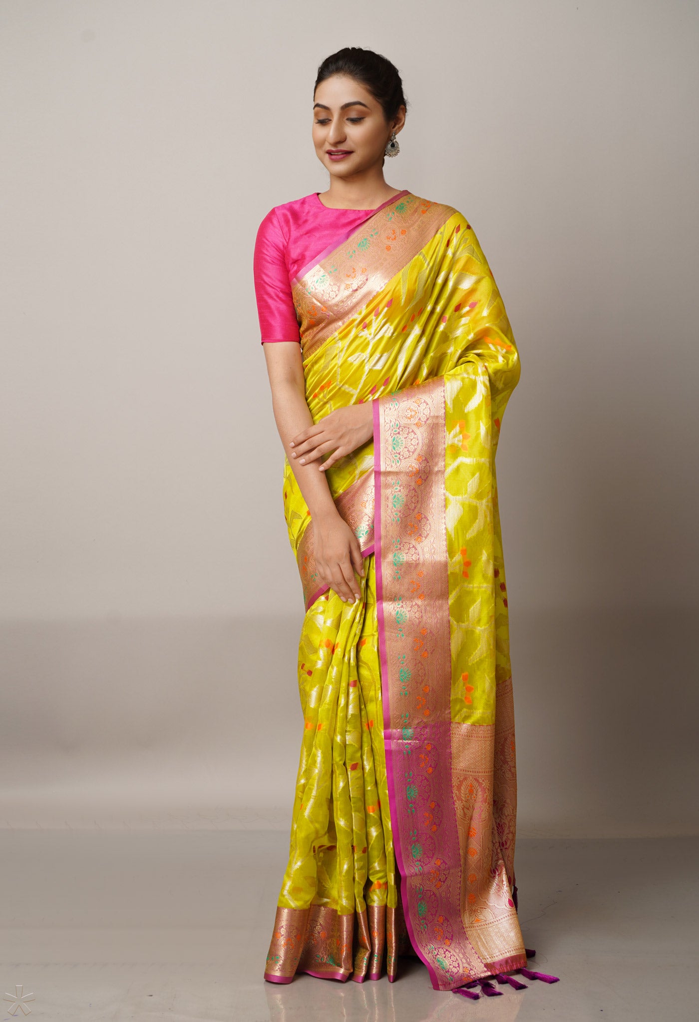 Green  Fancy Banarasi Silk Saree-UNM67965