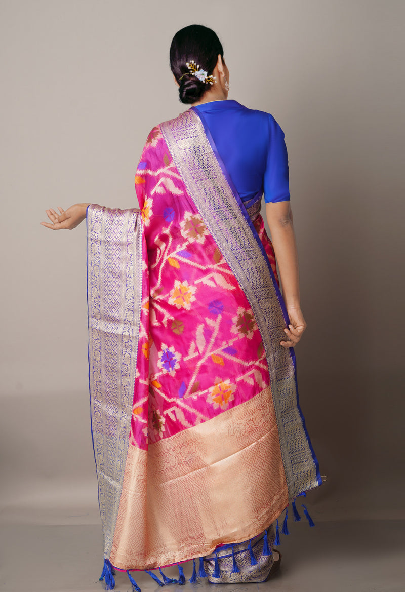 Pink  Fancy Banarasi Silk Saree-UNM67968