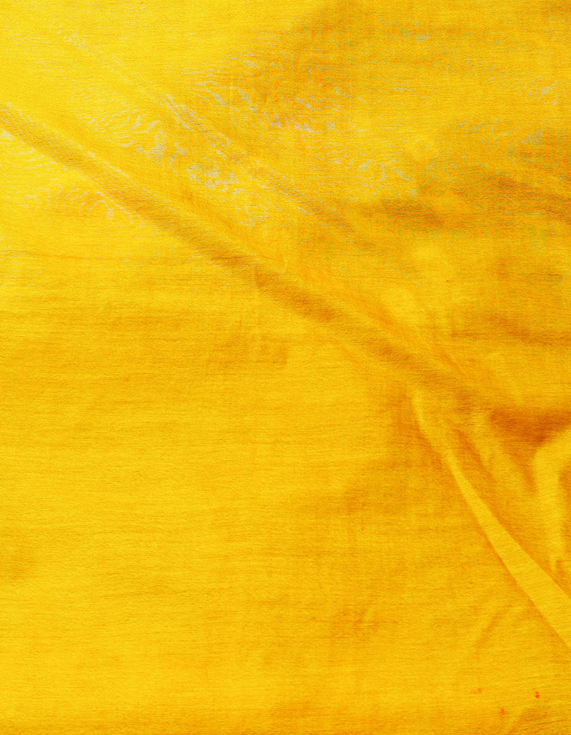 Maroon-Yellow  Shibori Chanderi Sico Saree-UNM68051