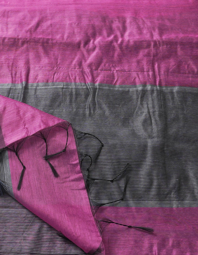 Pink  Chanderi Sico Saree-UNM68095