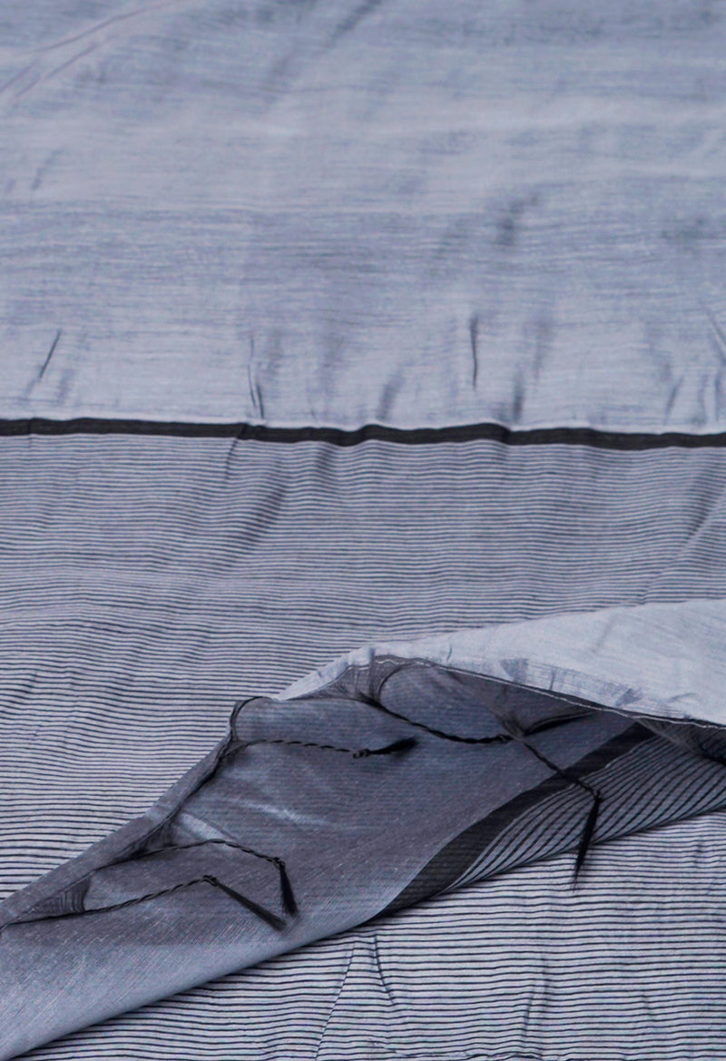 Grey  Chanderi Sico Saree-UNM68099