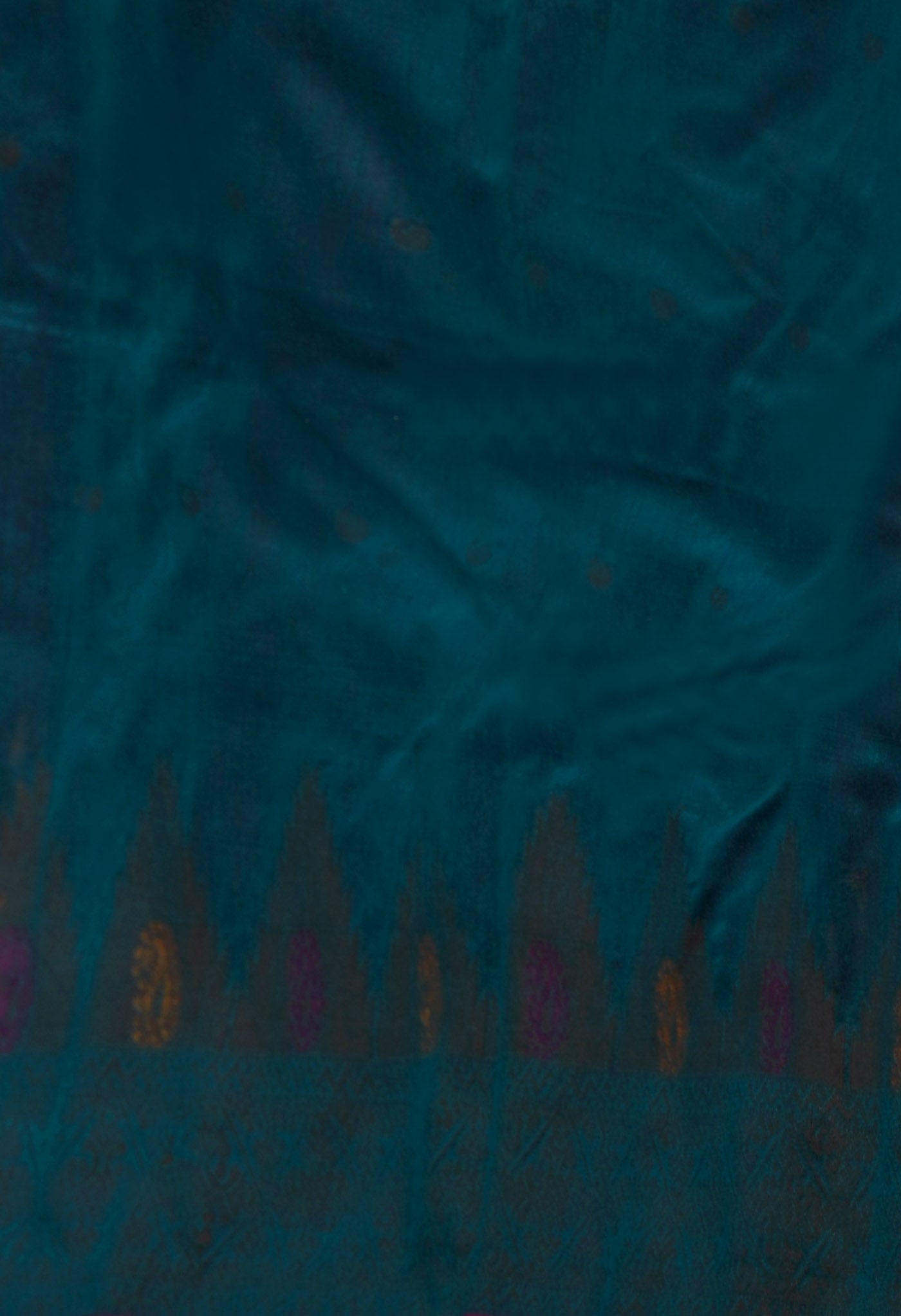 Fuchsia Red Pink Handloom Jamdhani Bengal Sico Saree-UNM68310