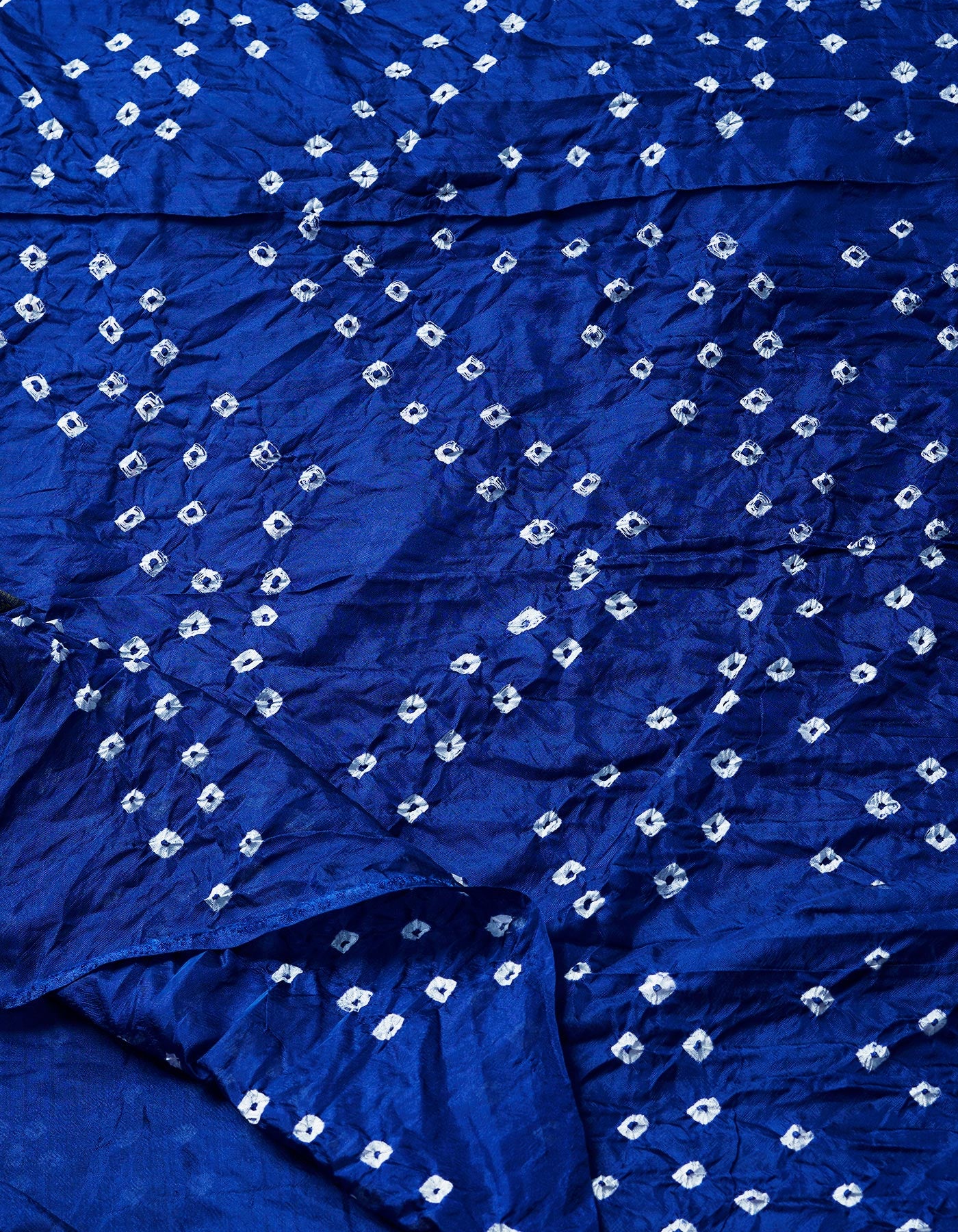 Navy Blue  Bandhani Soft Silk Saree-UNM68419