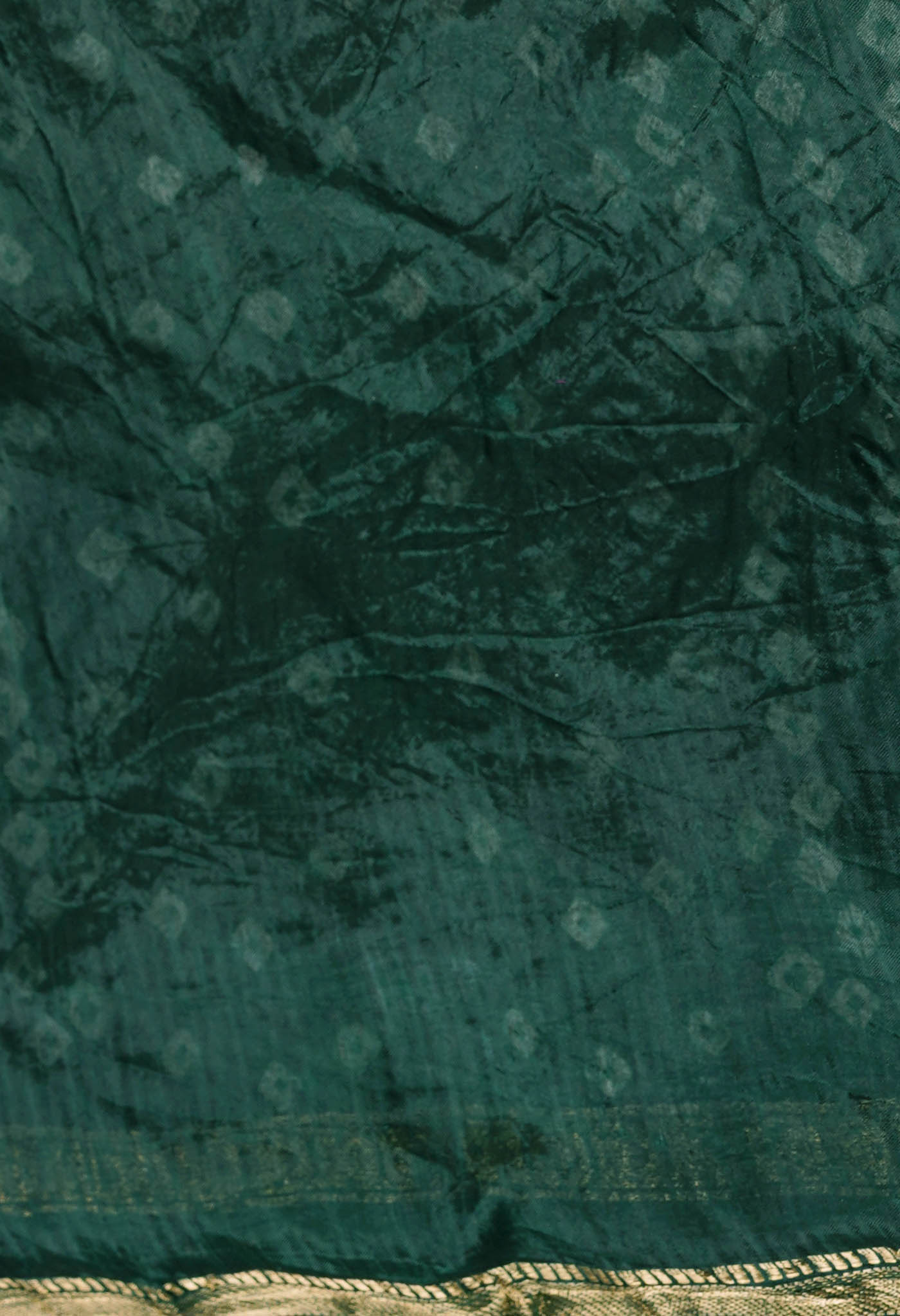 Dark Green  Bandhani Soft Silk Saree-UNM68423