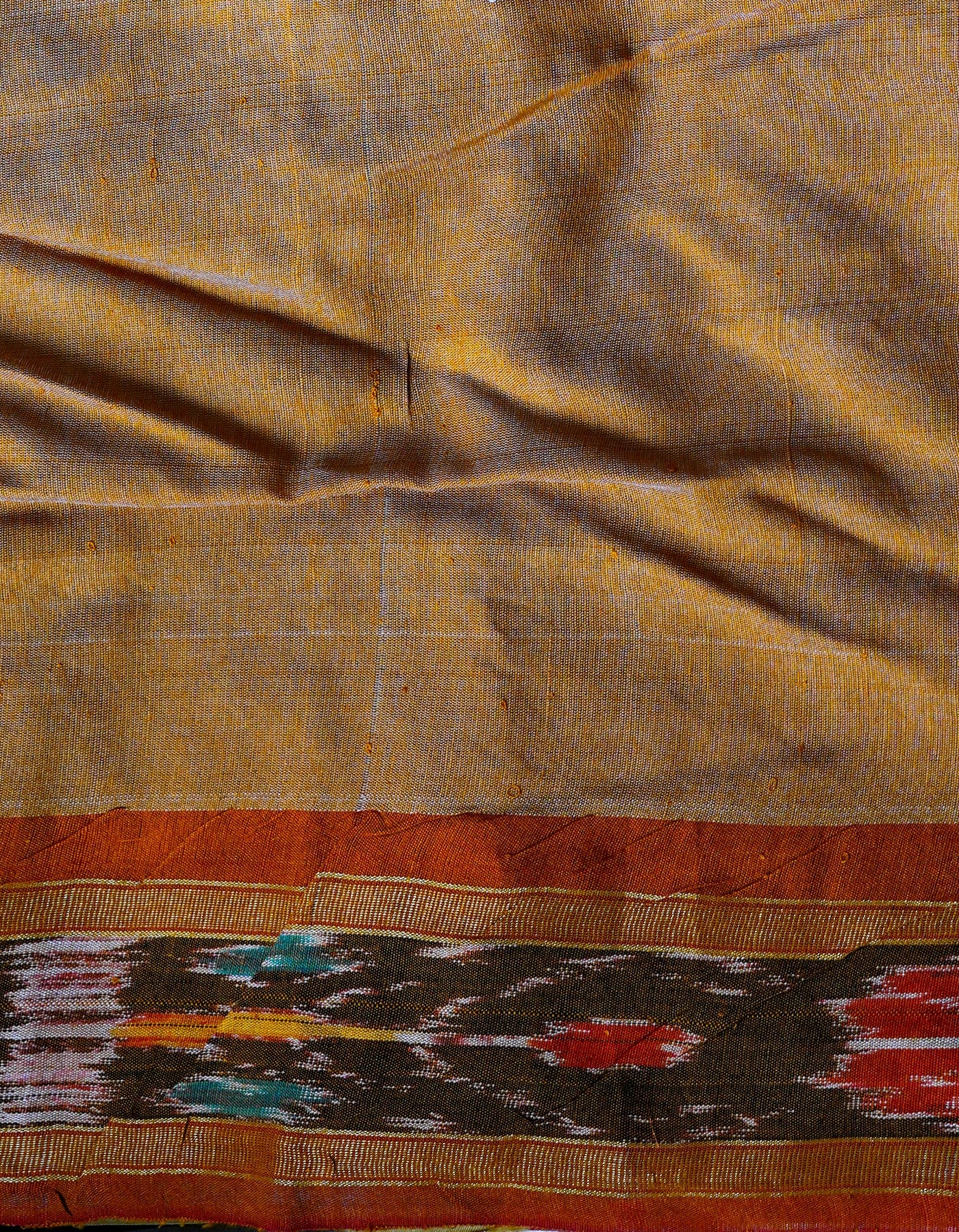 Pale Brown Pure Handloom Ghicha Tussar Silk Saree-UNM68680