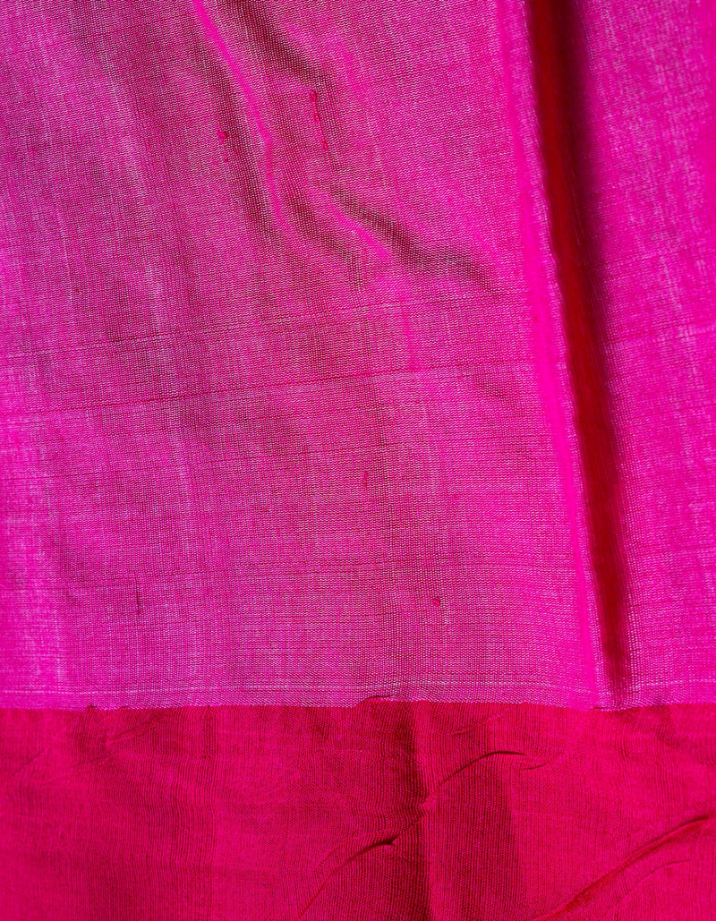 Pale Brown Pure Handloom Ghicha Tussar Silk Saree-UNM68681