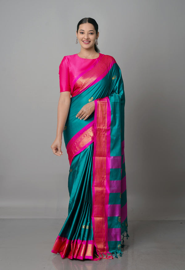 Green  Fancy Pattu South Silk Saree-UNM68807
