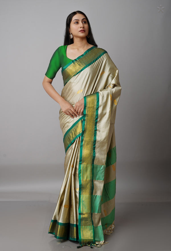 Pale Grey  Fancy Pattu South Silk Saree-UNM68820