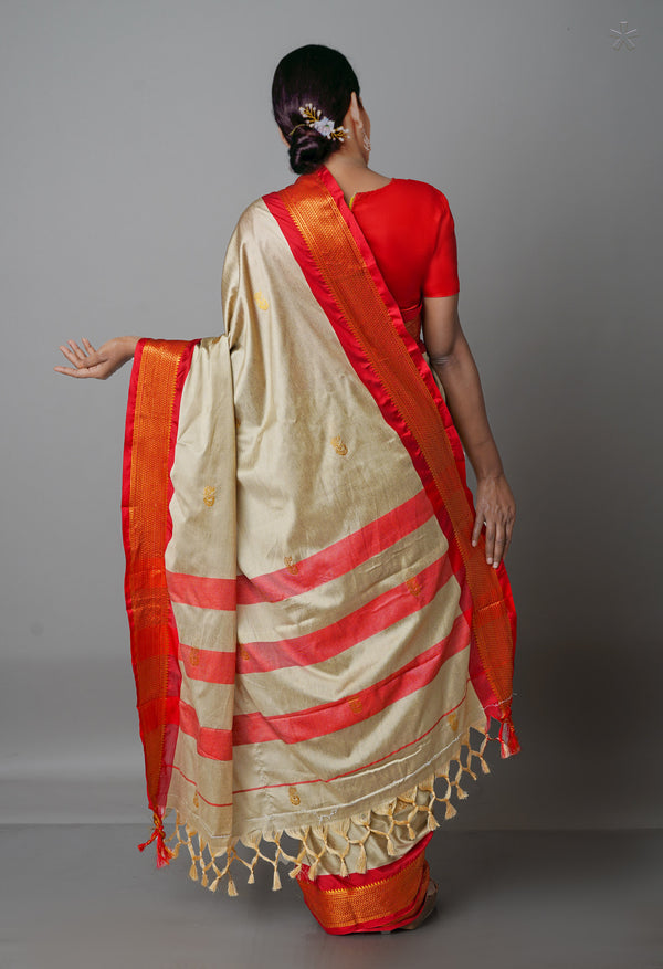 Pale Grey  Fancy Pattu South Silk Saree-UNM68821