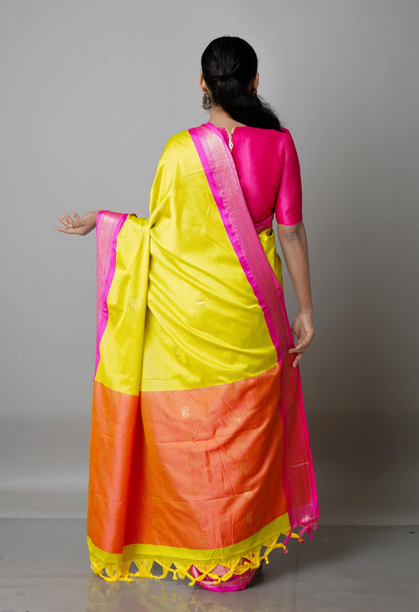 Parrot Green  Fancy Pattu South Silk Saree-UNM68823