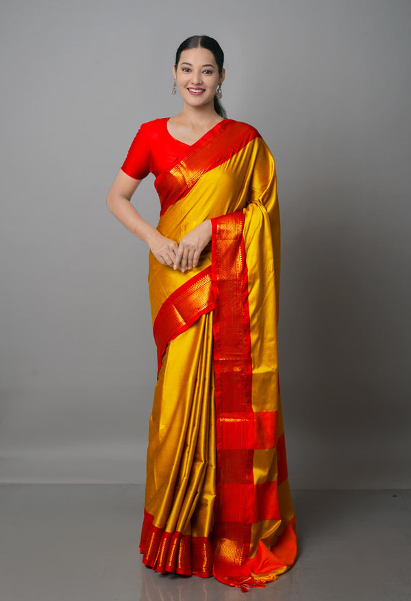 Light Mehndi Green  Fancy Pattu South Silk Saree-UNM68824