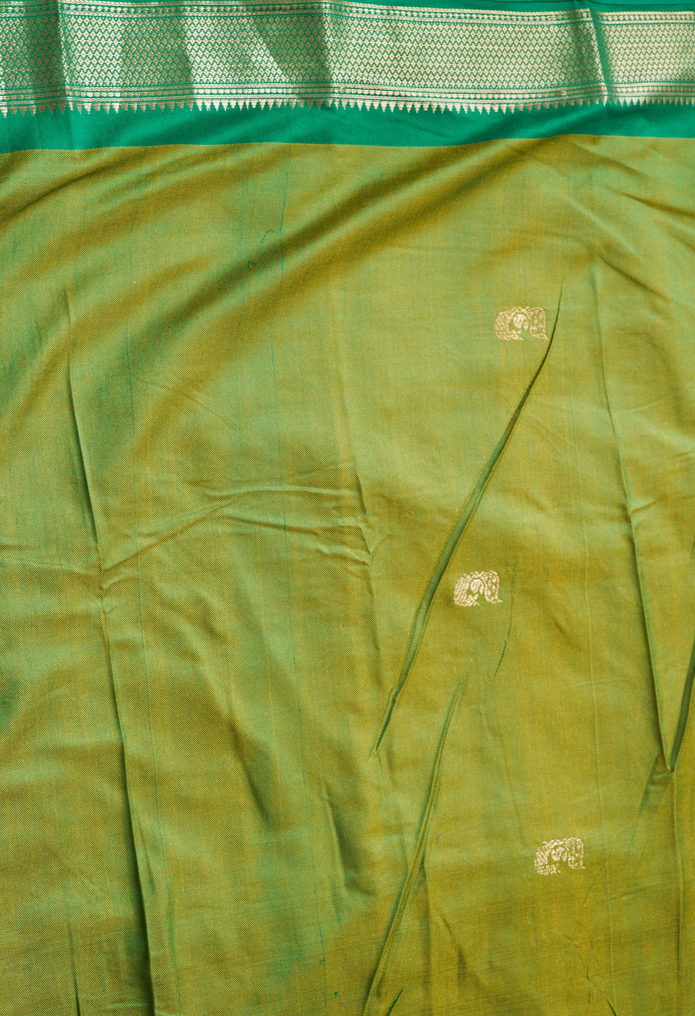 Turmeric Yellow  Fancy Pattu South Silk Saree-UNM68825
