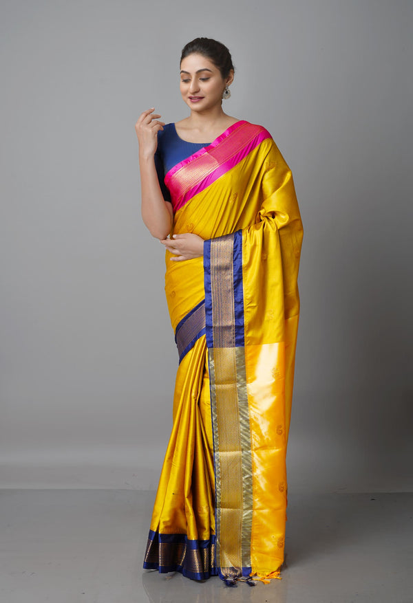 Mehndi Green  Fancy Pattu South Silk Saree-UNM68826