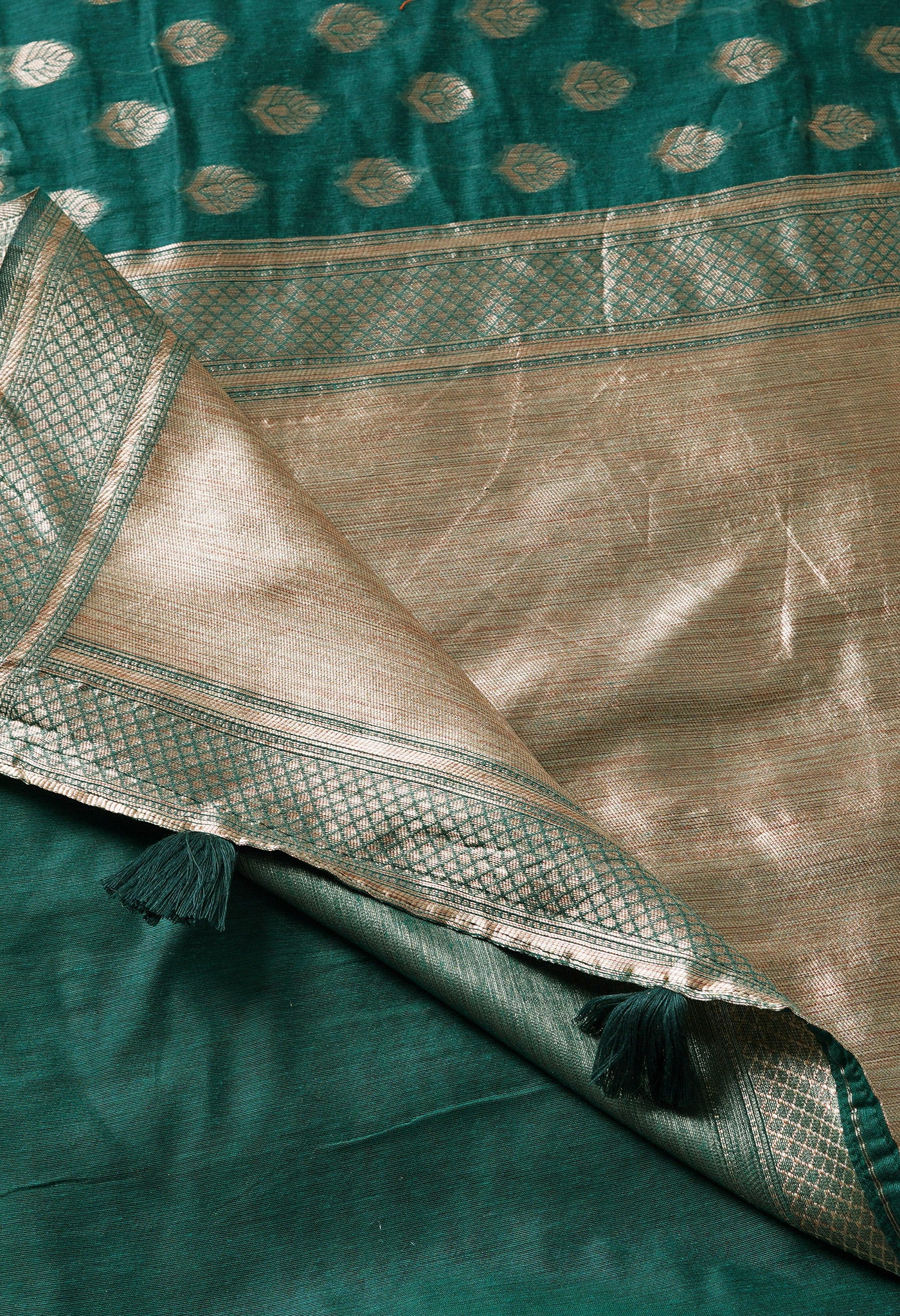 Green Fancy Banarasi Silk Saree