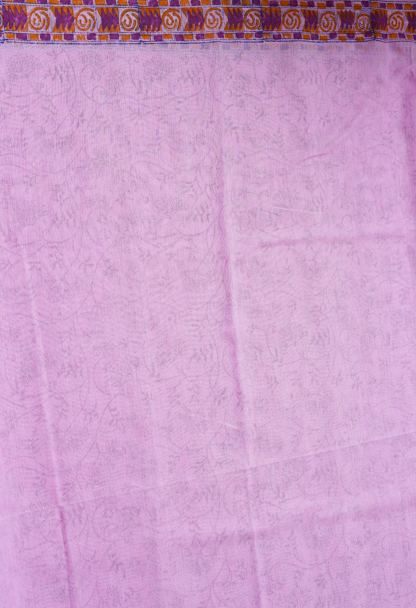 Pink  Block Printed Mangalgiri  Cotton Saree-UNM68858