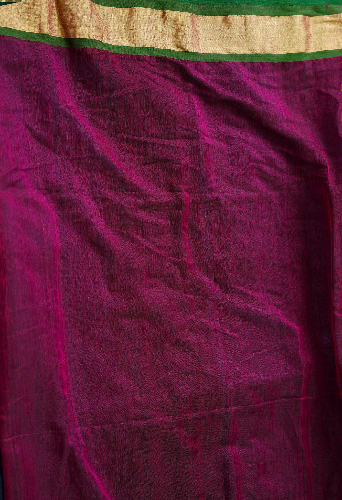 Navy Blue Pure Handloom Jamdhani Bengal Cotton Silk Saree-UNM68943