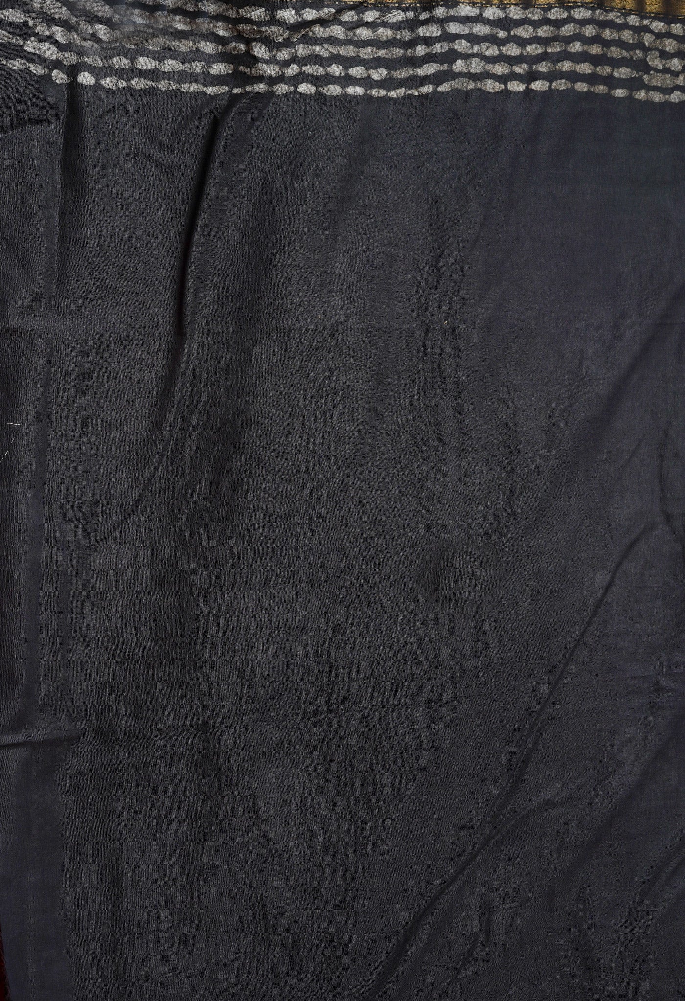Purple-Black Pure  Batik Chanderi Silk Saree-UNM69136