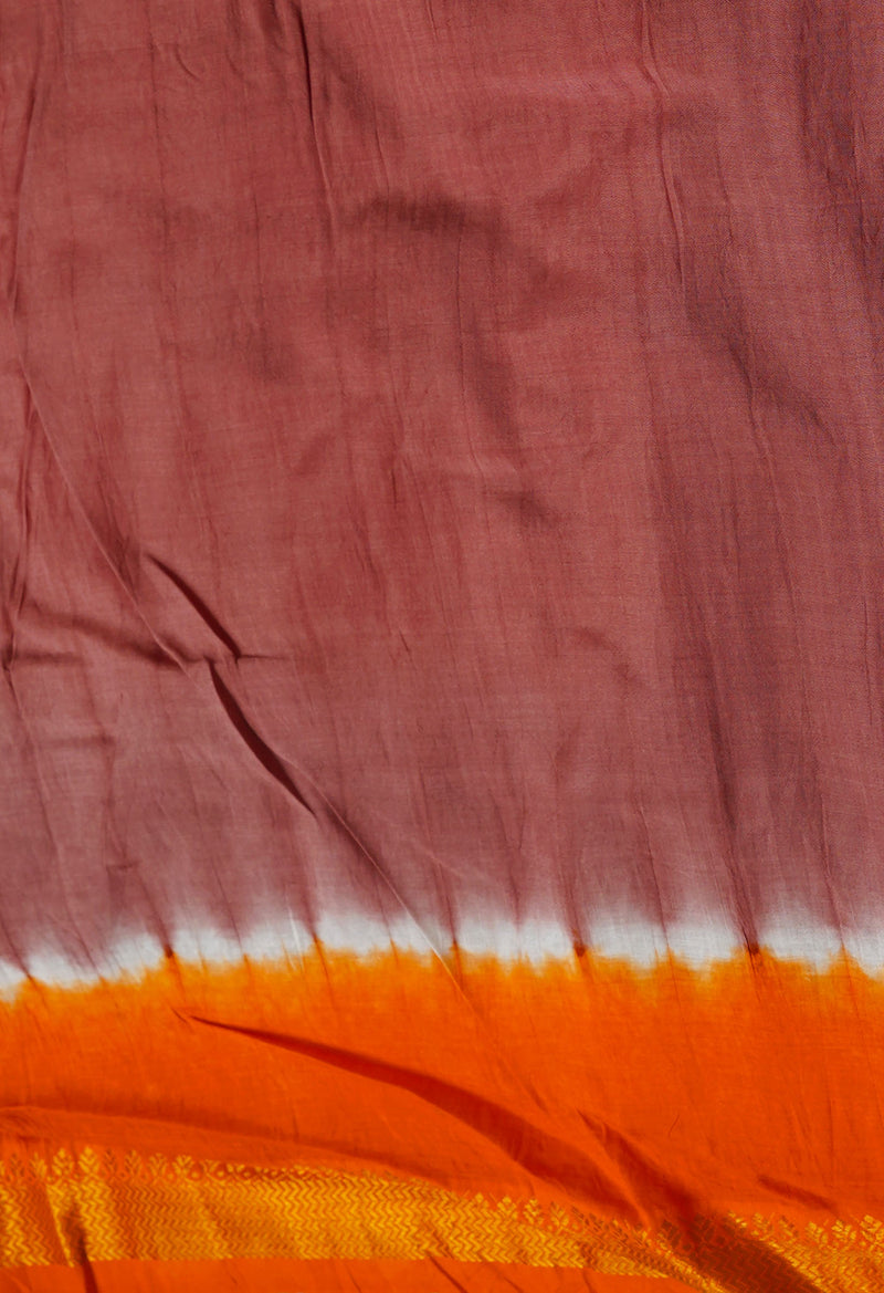 Orange  Mangalgiri Soft Silk Saree-UNM69218
