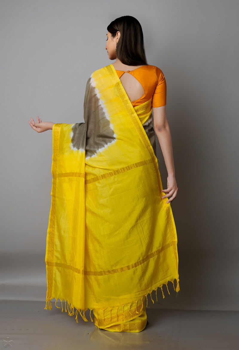 Olive Green  Mangalgiri Soft Silk Saree-UNM69219