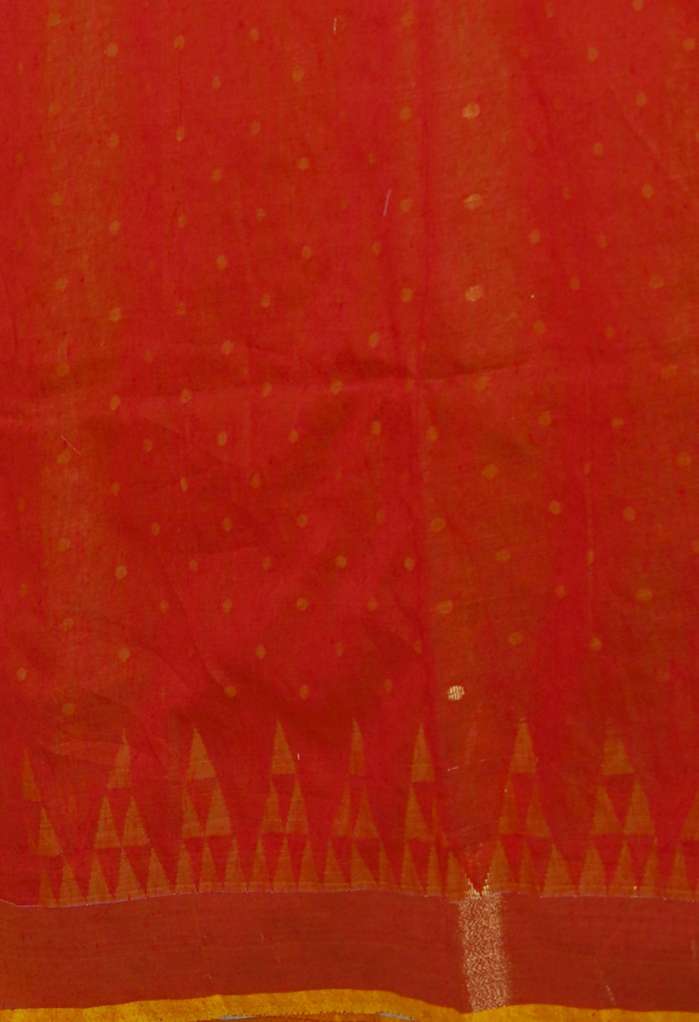Mehendi Green Pure Handloom Jamdhani Bengal Sico Saree-UNM69443