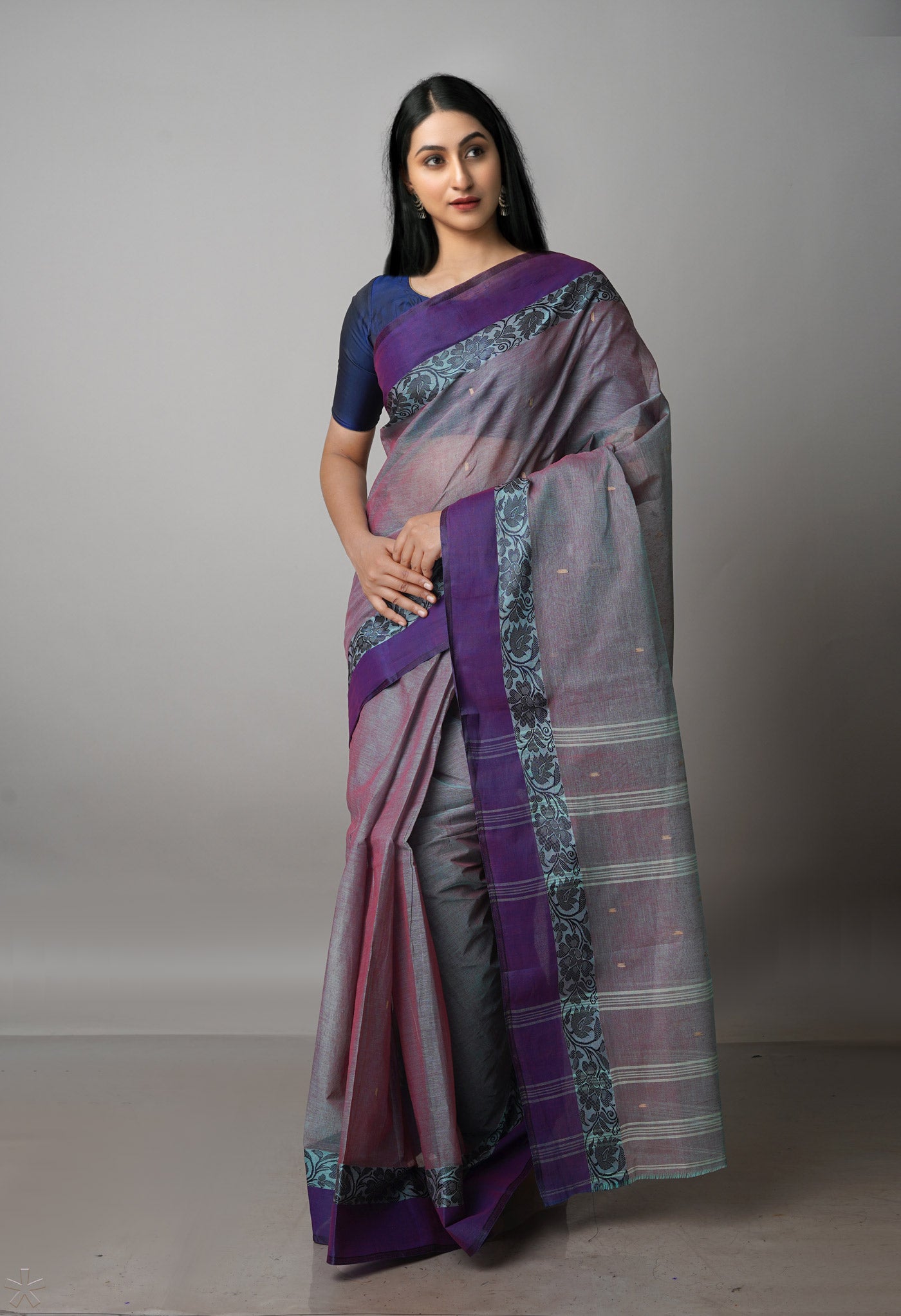 Green Pure Handloom Superfine Bengal Cotton Saree
