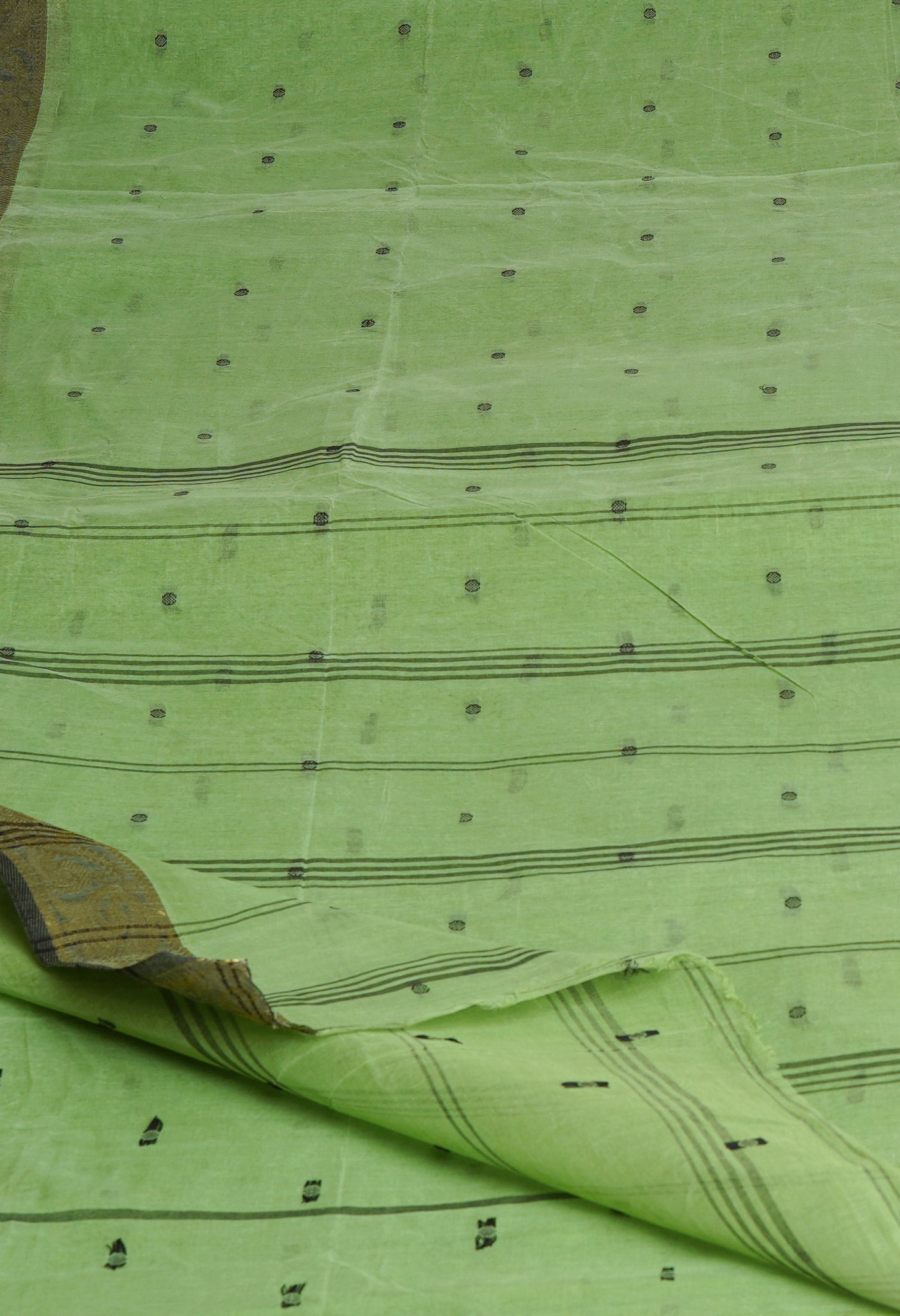Green Pure Handloom Superfine Bengal Cotton Saree
