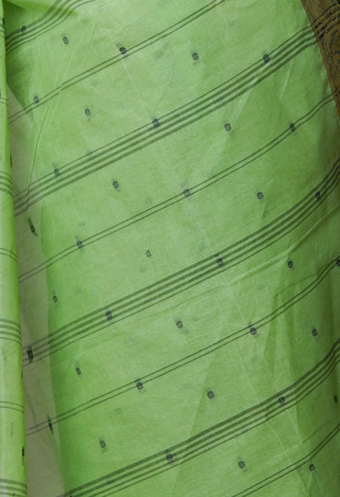 Green Pure Handloom Superfine Bengal Cotton Saree