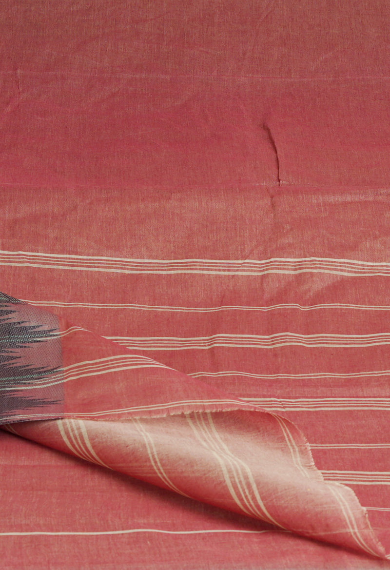 Red Pure  Handloom Superfine Bengal Cotton Saree-UNM69638