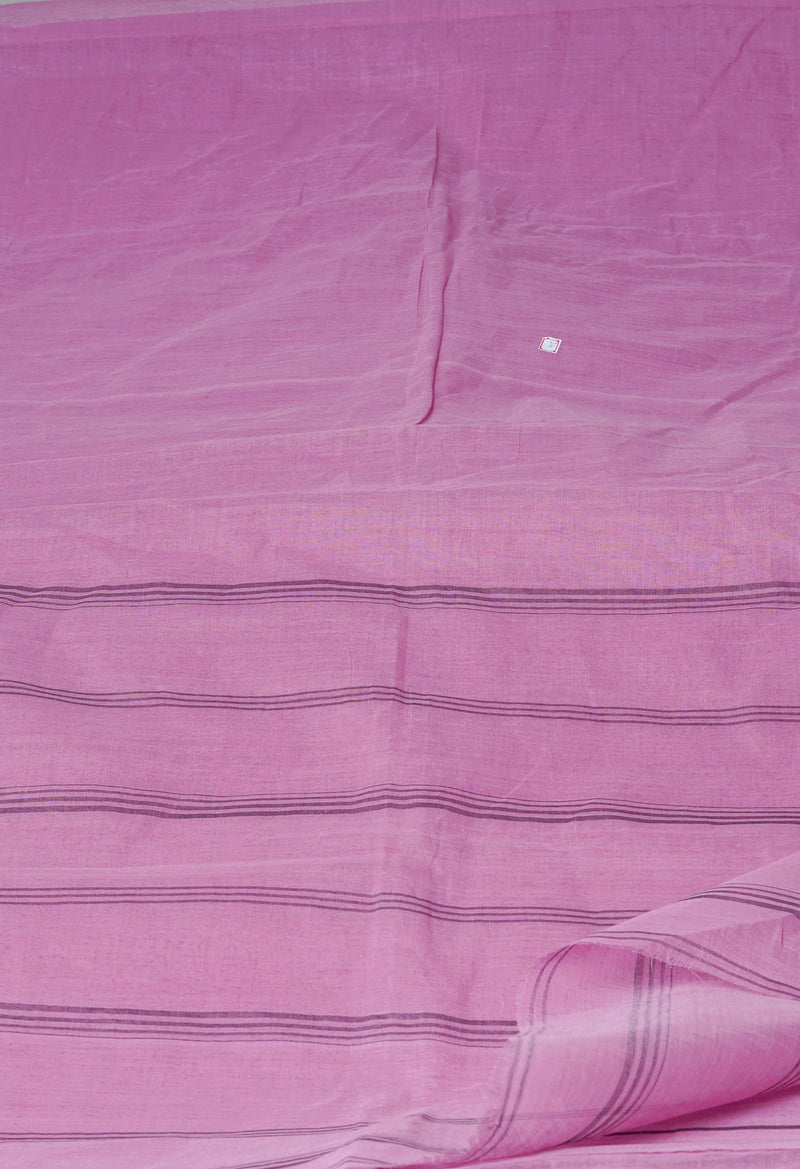 Pink Pure  Handloom Superfine Bengal Cotton Saree-UNM69659