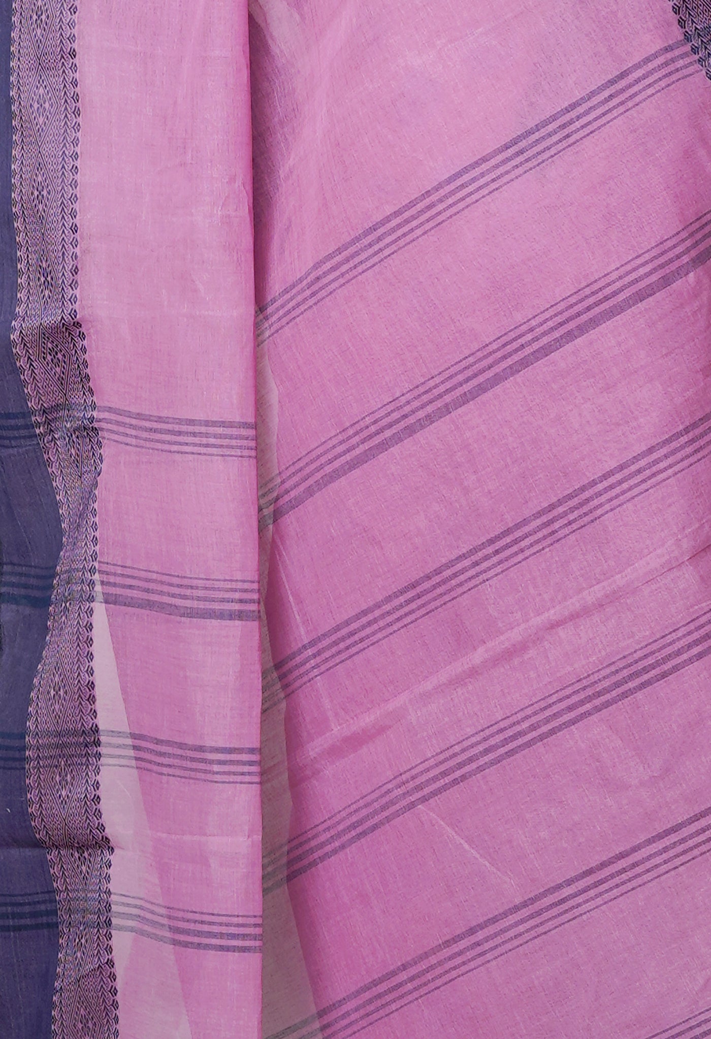 Pink Pure  Handloom Superfine Bengal Cotton Saree-UNM69668