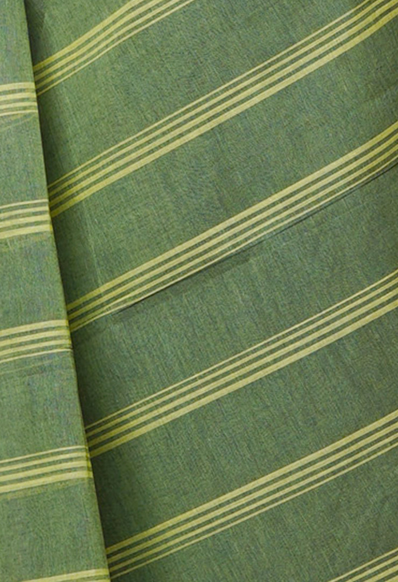 Green Pure  Handloom Superfine Bengal Cotton Saree-UNM69669