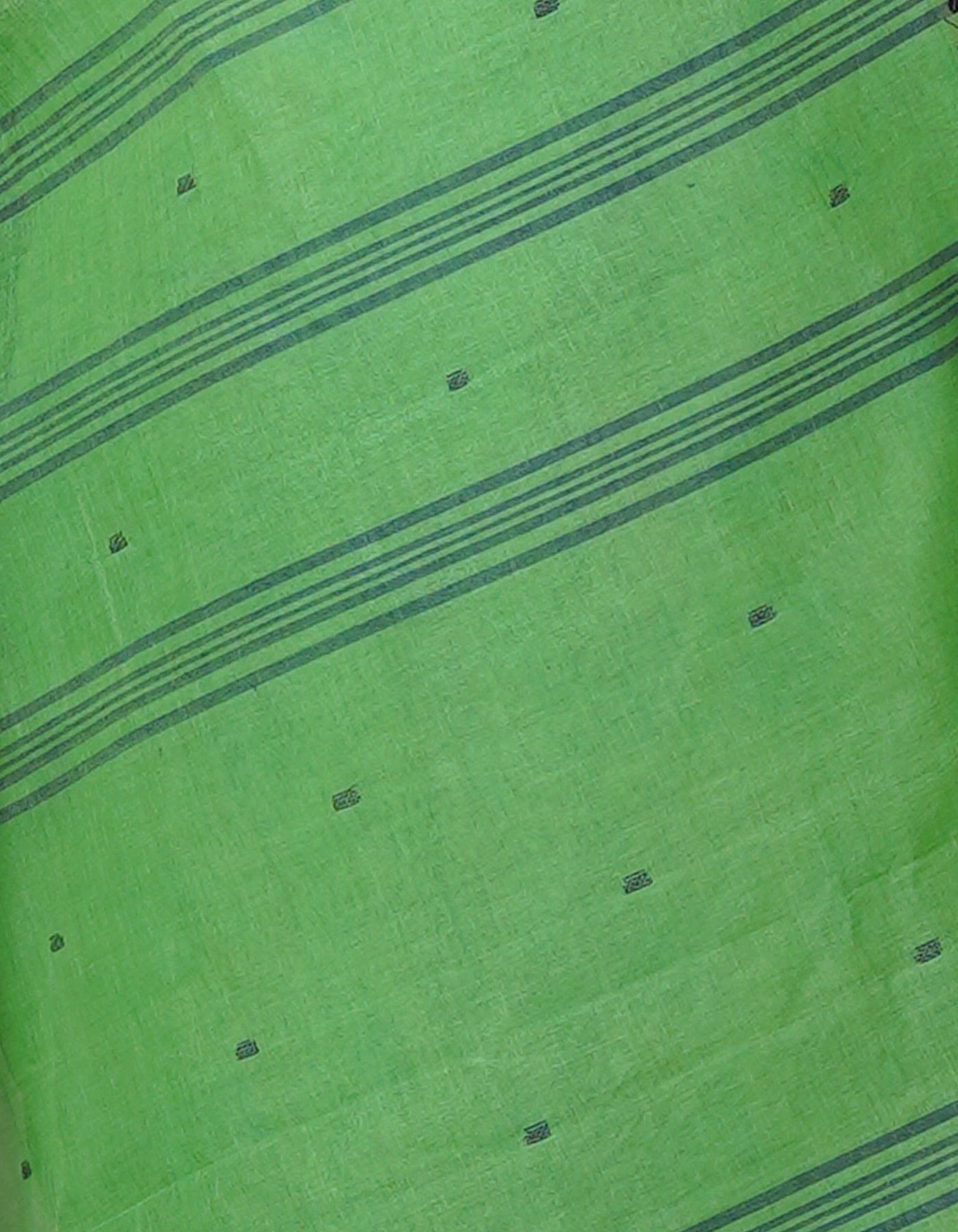 Green Pure  Handloom Superfine Bengal Cotton Saree-UNM69688
