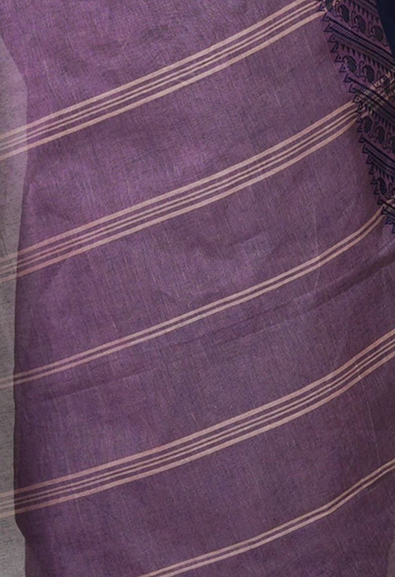 Pink Pure  Handloom Superfine Bengal Cotton Saree-UNM69698