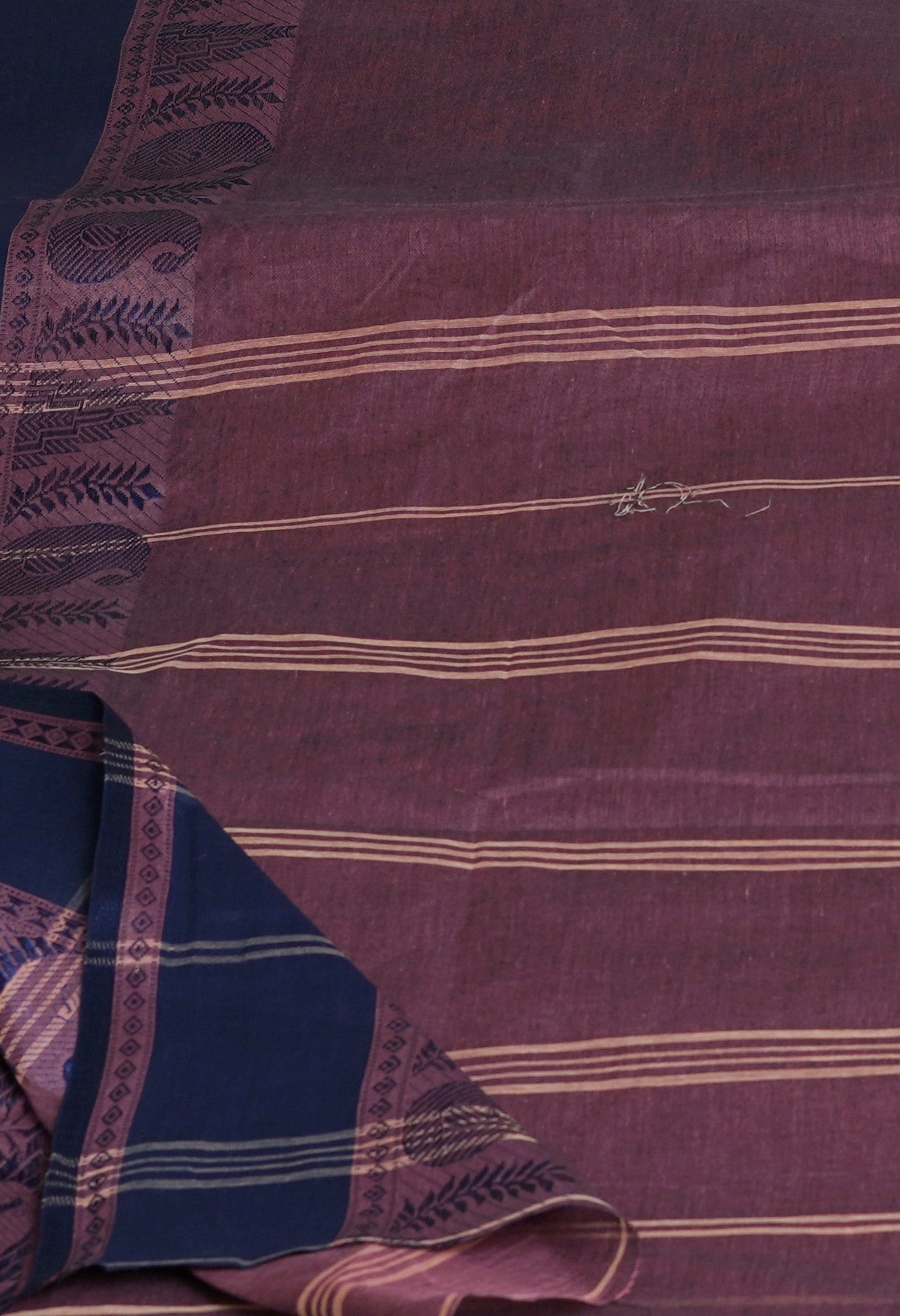 Pink Pure  Handloom Superfine Bengal Cotton Saree-UNM69721