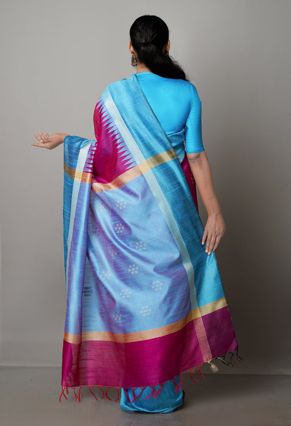 Pink  Dupion  Silk Saree-UNM69747
