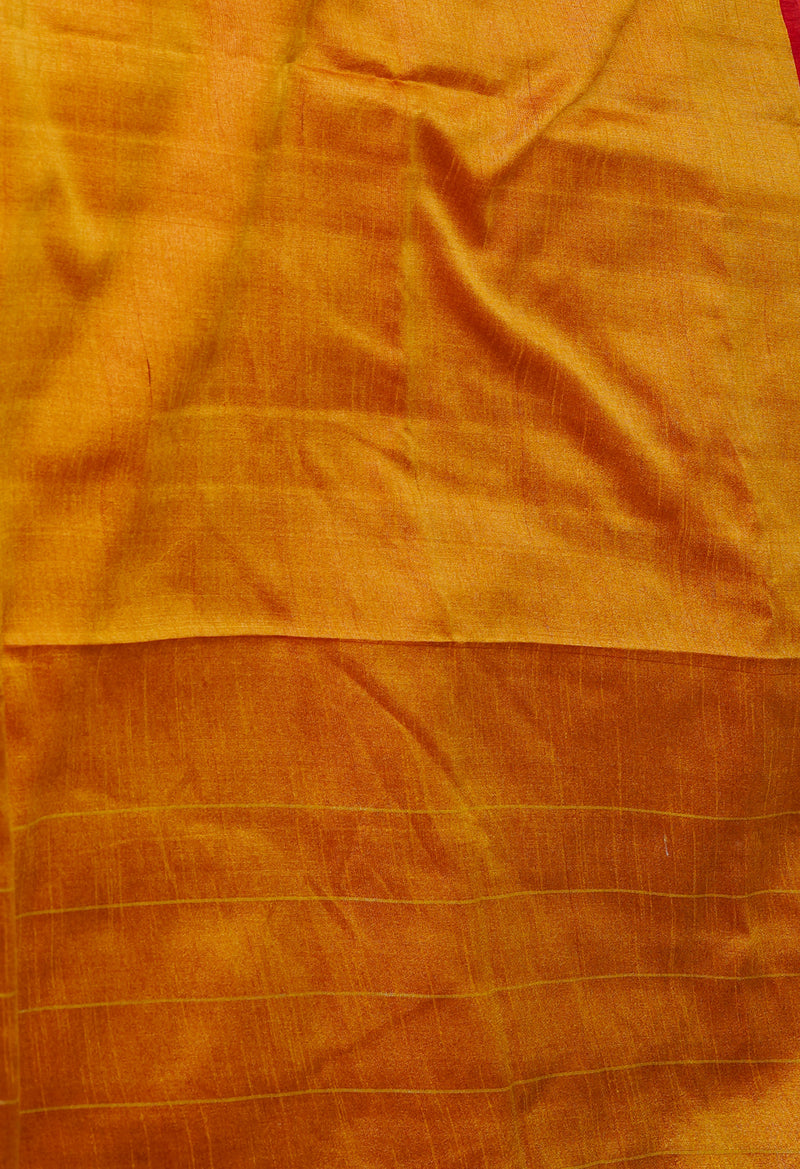 Red  Dupion  Silk Saree-UNM69771