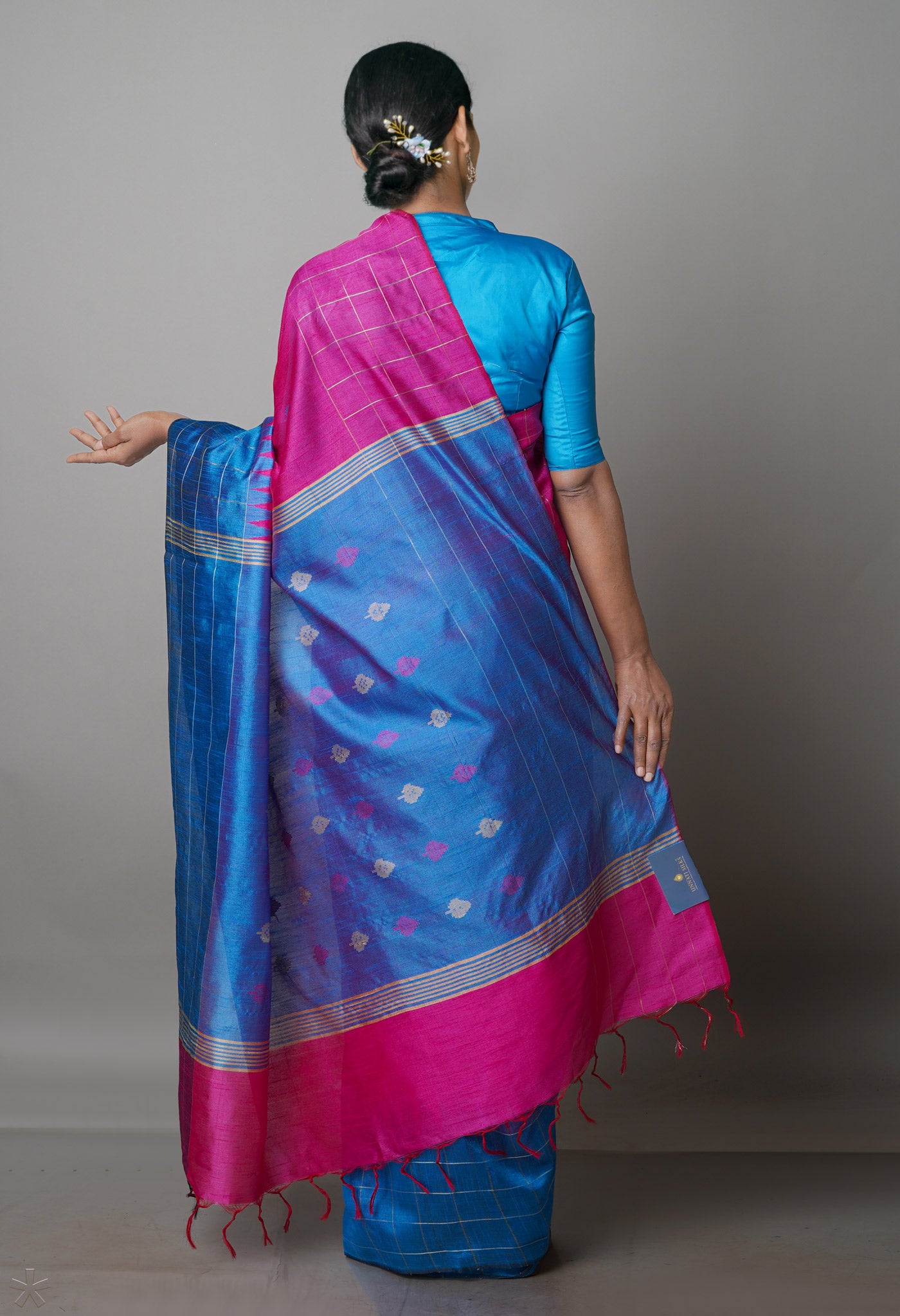 Pink  Dupion  Silk Saree-UNM69773