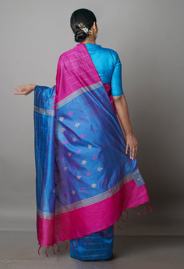 Pink  Dupion  Silk Saree-UNM69773