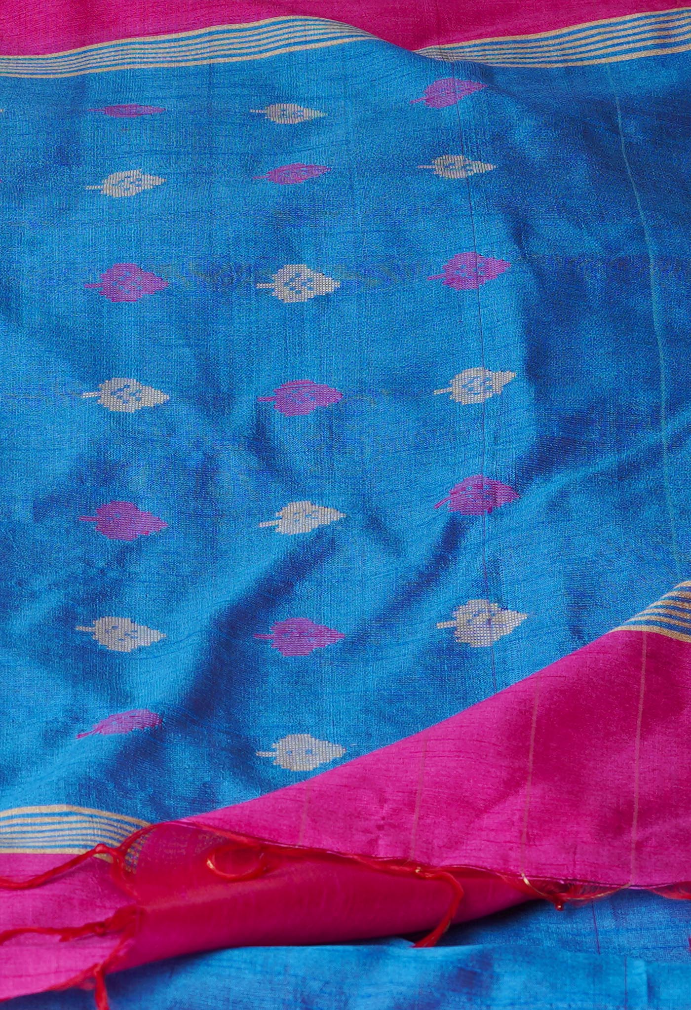 Pink  Dupion  Silk Saree-UNM69773