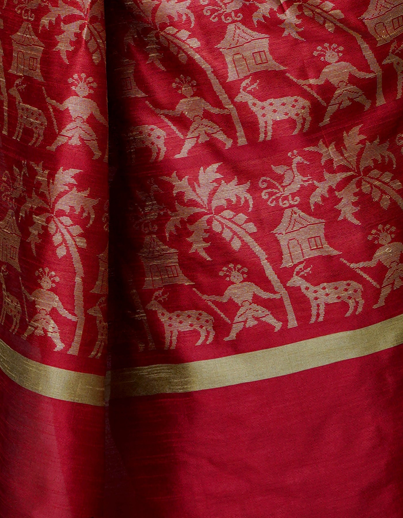 Grey  Dupion  Silk Saree-UNM69787